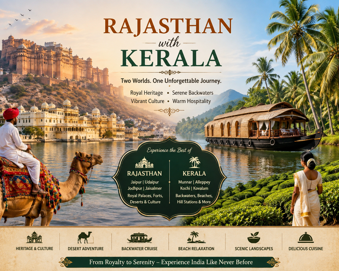 Rajasthan with Kerala Tour